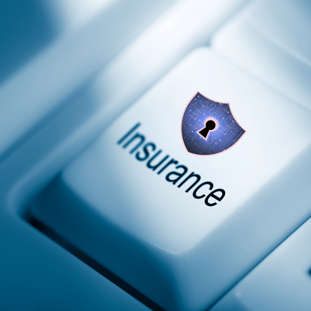 Prove Your Cyber Insurance IT Readiness Cyber insurance readiness concept with security shield on keyboard