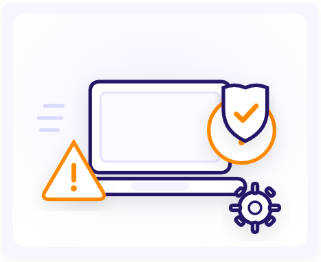 Illustration showing common business IT and cybersecurity issues
